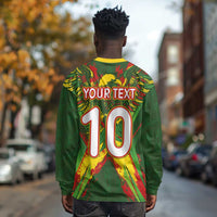 Custom Mali National Football Long Sleeve Shirt Grunge Les Aigles Sporty Style - Wonder Print Shop