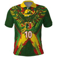 Custom Mali National Football Polo Shirt Grunge Les Aigles Sporty Style - Wonder Print Shop