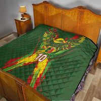 Custom Mali National Football Quilt Grunge Les Aigles Sporty Style - Wonder Print Shop