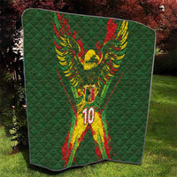 Custom Mali National Football Quilt Grunge Les Aigles Sporty Style - Wonder Print Shop