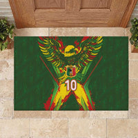 Custom Mali National Football Rubber Doormat Grunge Les Aigles Sporty Style - Wonder Print Shop