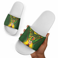 Custom Mali National Football Slide Sandals Grunge Les Aigles Sporty Style - Wonder Print Shop