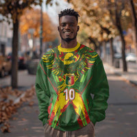 Custom Mali National Football Sweatshirt Grunge Les Aigles Sporty Style - Wonder Print Shop