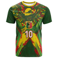 Custom Mali National Football T shirt Grunge Les Aigles Sporty Style - Wonder Print Shop