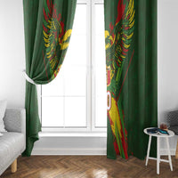 Custom Mali National Football Window Curtain Grunge Les Aigles Sporty Style - Wonder Print Shop