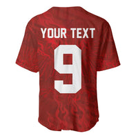 Custom Poland National Football Baseball Jersey The Eagles on Flames - Wonder Print Shop