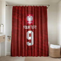 Custom Poland National Football Bathroom Set The Eagles on Flames - Wonder Print Shop