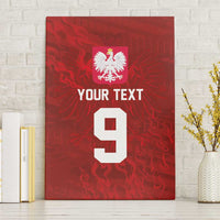 Custom Poland National Football Canvas Wall Art The Eagles on Flames - Wonder Print Shop