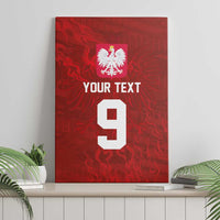 Custom Poland National Football Canvas Wall Art The Eagles on Flames - Wonder Print Shop