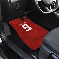 Custom Poland National Football Car Mats The Eagles on Flames - Wonder Print Shop
