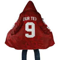 Custom Poland National Football Cloak The Eagles on Flames - Wonder Print Shop