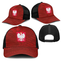 Poland National Football Mesh Trucker Cap The Eagles on Flames - Wonder Print Shop