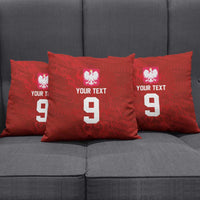 Custom Poland National Football Pillow Cover The Eagles on Flames - Wonder Print Shop