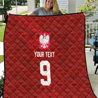 Custom Poland National Football Quilt The Eagles on Flames - Wonder Print Shop