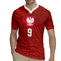 Custom Poland National Football Rugby Jersey The Eagles on Flames - Wonder Print Shop