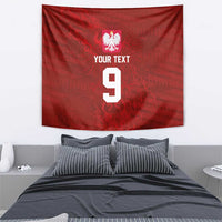Custom Poland National Football Tapestry The Eagles on Flames - Wonder Print Shop