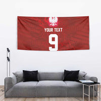 Custom Poland National Football Tapestry The Eagles on Flames - Wonder Print Shop