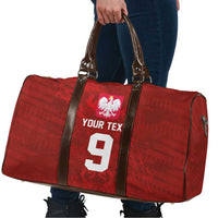 Custom Poland National Football Travel Bag The Eagles on Flames - Wonder Print Shop