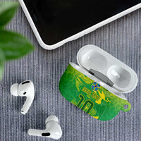Custom Brazil National Football AirPods Case South American Wild Nature Sporty Style - Wonder Print Shop
