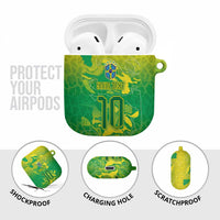 Custom Brazil National Football AirPods Case South American Wild Nature Sporty Style - Wonder Print Shop