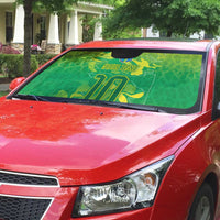 Custom Brazil National Football Auto Sun Shade South American Wild Nature Sporty Style - Wonder Print Shop
