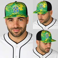 Brazil National Football Baseball Net Cap South American Wild Nature Sporty Style - Wonder Print Shop