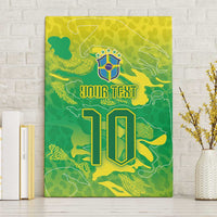 Custom Brazil National Football Canvas Wall Art South American Wild Nature Sporty Style - Wonder Print Shop