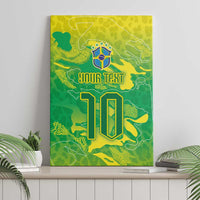 Custom Brazil National Football Canvas Wall Art South American Wild Nature Sporty Style - Wonder Print Shop