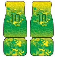 Custom Brazil National Football Car Mats South American Wild Nature Sporty Style - Wonder Print Shop