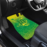 Custom Brazil National Football Car Mats South American Wild Nature Sporty Style - Wonder Print Shop