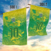 Custom Brazil National Football Garden Flag South American Wild Nature Sporty Style - Wonder Print Shop
