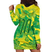 Custom Brazil National Football Hoodie Dress South American Wild Nature Sporty Style - Wonder Print Shop