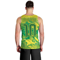 Custom Brazil National Football Men Tank Top South American Wild Nature Sporty Style - Wonder Print Shop