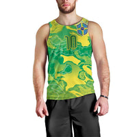Custom Brazil National Football Men Tank Top South American Wild Nature Sporty Style - Wonder Print Shop
