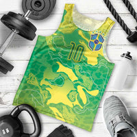 Custom Brazil National Football Men Tank Top South American Wild Nature Sporty Style - Wonder Print Shop