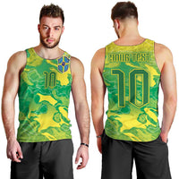 Custom Brazil National Football Men Tank Top South American Wild Nature Sporty Style - Wonder Print Shop