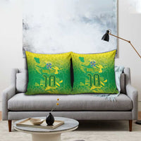 Custom Brazil National Football Pillow Cover South American Wild Nature Sporty Style - Wonder Print Shop
