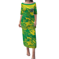 Custom Brazil National Football Puletasi South American Wild Nature Sporty Style - Wonder Print Shop