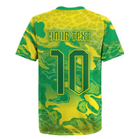 Custom Brazil National Football Rugby Jersey South American Wild Nature Sporty Style - Wonder Print Shop