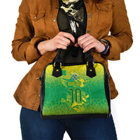 Custom Brazil National Football Shoulder Handbag South American Wild Nature Sporty Style - Wonder Print Shop