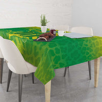 Custom Brazil National Football Tablecloth South American Wild Nature Sporty Style - Wonder Print Shop