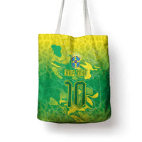 Custom Brazil National Football Tote Bag South American Wild Nature Sporty Style - Wonder Print Shop