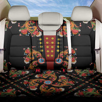 Norwegian Male Bunad Back Car Seat Cover with Rosemaling Folk Art Black Color - Wonder Print Shop