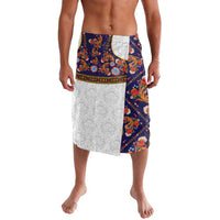 Norwegian Female Bunad Lavalava with Rosemaling Folk Art Navy Color - Wonder Print Shop