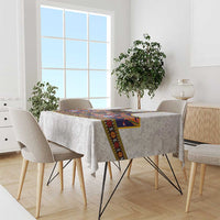 Norwegian Female Bunad Tablecloth with Rosemaling Folk Art Navy Color - Wonder Print Shop