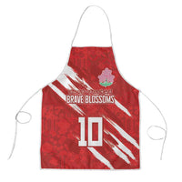 Custom Rugby Japan Apron The Champion Brave Blossoms Red Color - Wonder Print Shop