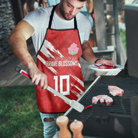 Custom Rugby Japan Apron The Champion Brave Blossoms Red Color - Wonder Print Shop