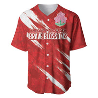 Custom Rugby Japan Baseball Jersey The Champion Brave Blossoms Red Color - Wonder Print Shop