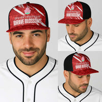 Rugby Japan Baseball Net Cap The Champion Brave Blossoms Red Color - Wonder Print Shop