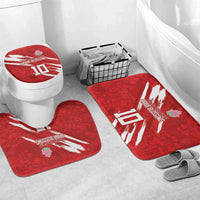 Custom Rugby Japan Bathroom Set The Champion Brave Blossoms Red Color - Wonder Print Shop